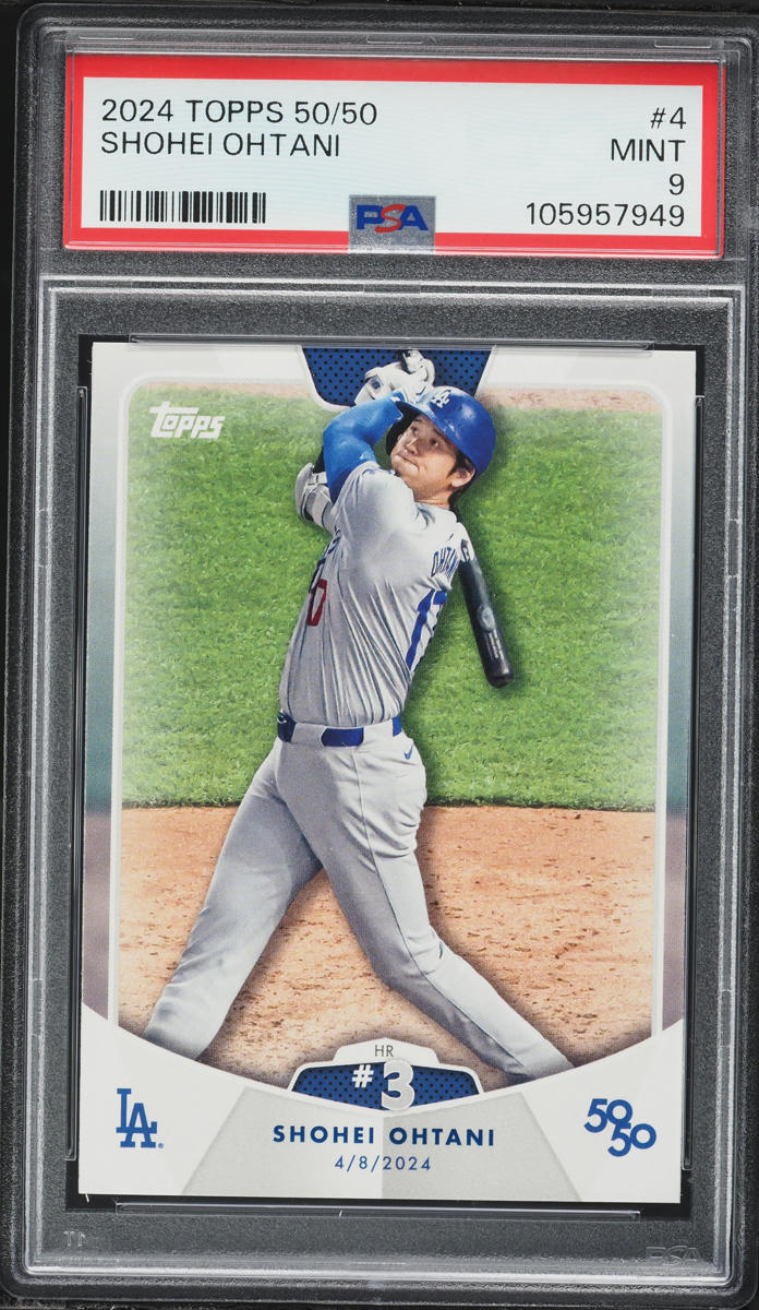 2024 Topps 50/50 Shohei Ohtani #4 PSA 9 MINT on Fanatics Collect