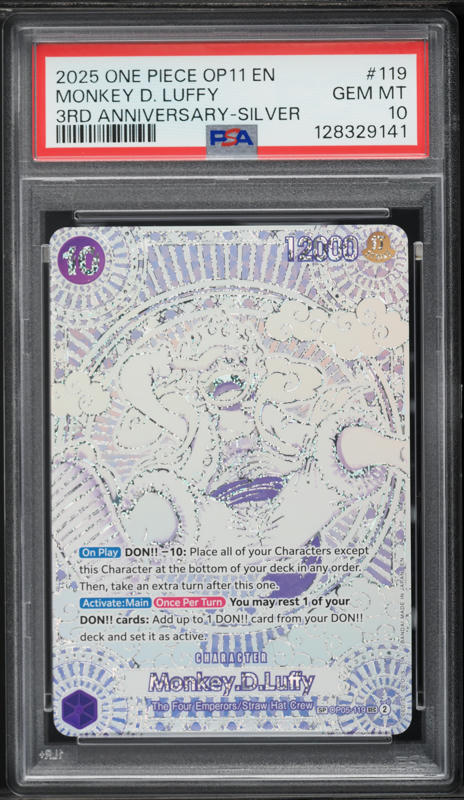 2025 One Piece Fist Of Divine Speed 3rd Anniversary Silver Monkey