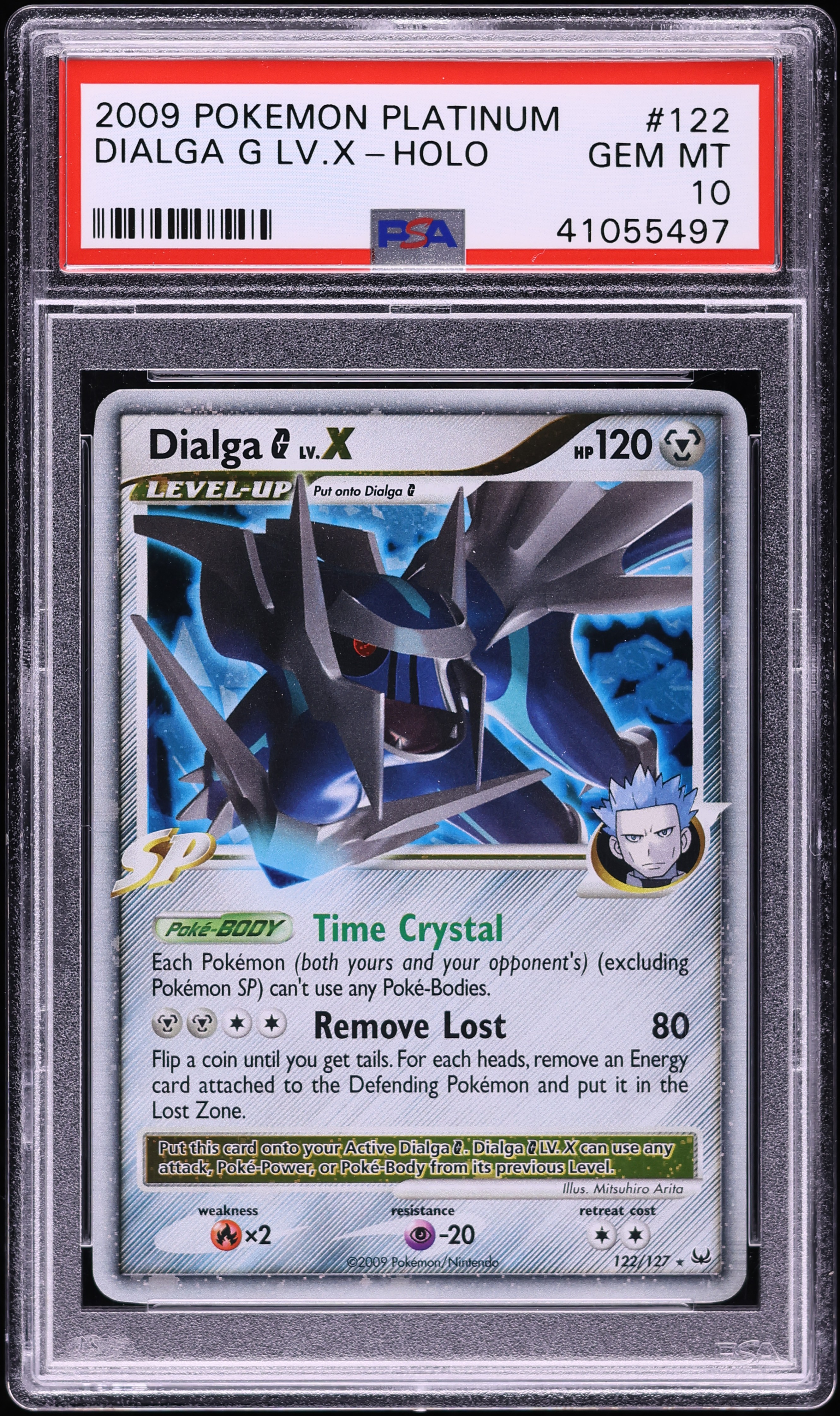 2009 Pokemon Platinum Holo Dialga G Lv.X #122 PSA 10 GEM MINT on