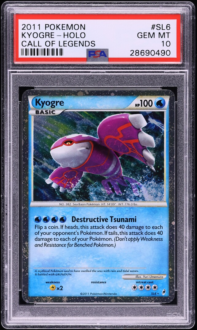 2011 Pokemon Call Of Legends Holo Kyogre #SL6 PSA 10 GEM MINT on Fanatics  Collect