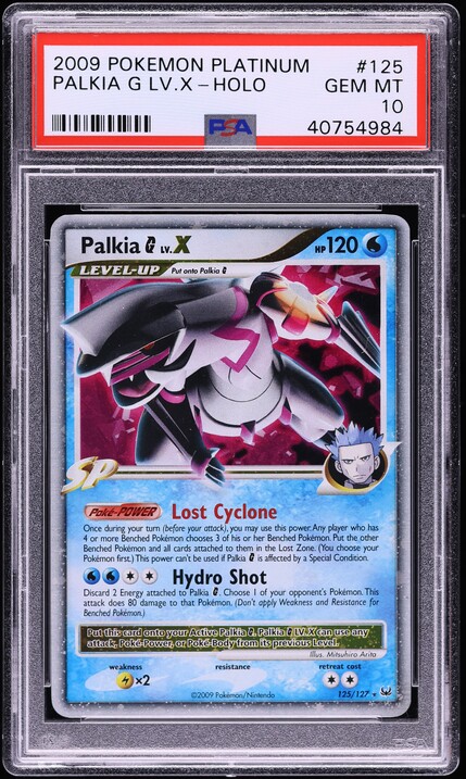 Pokemon Platinum Ultra Rare Palkia G LV.X #125