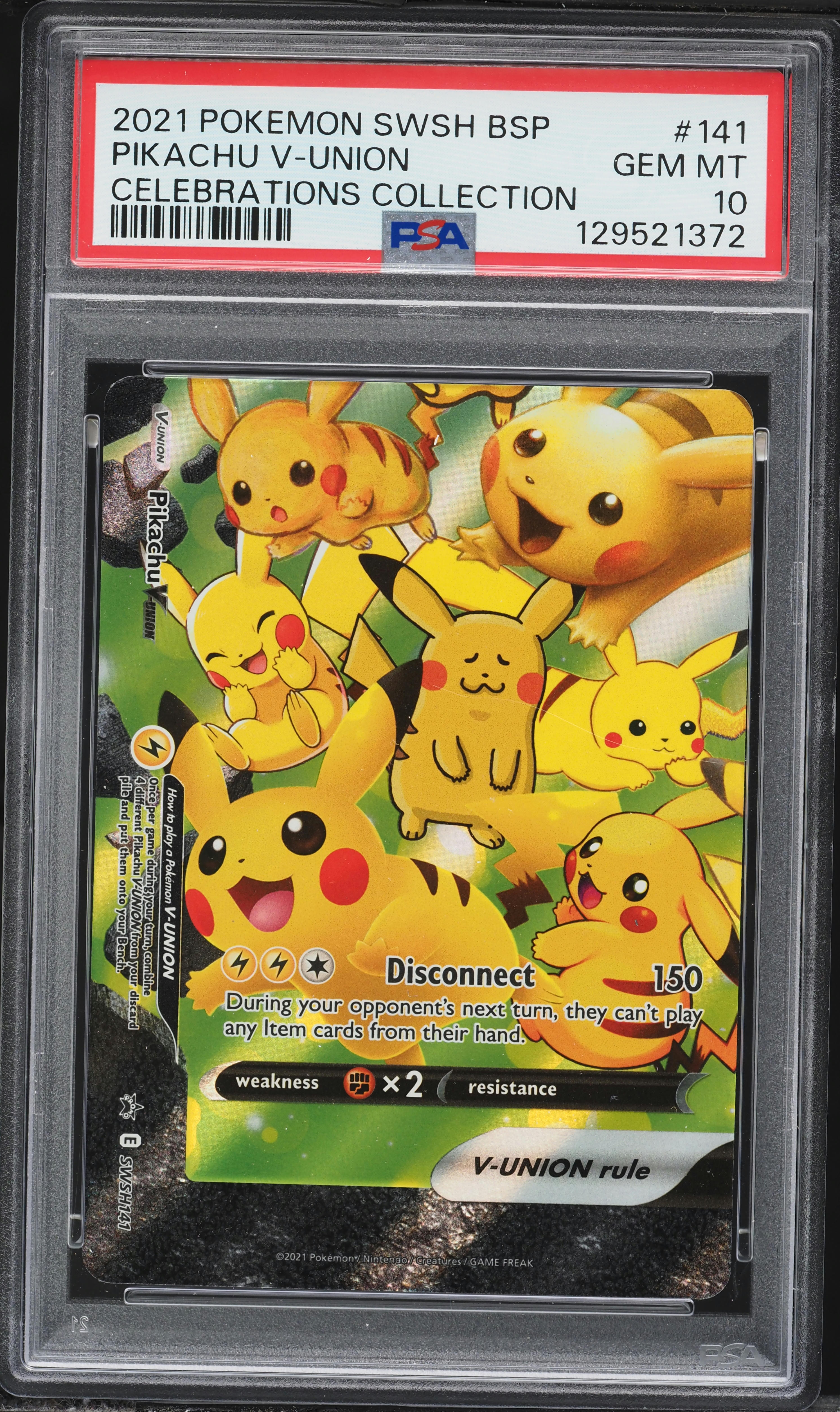 2021 Pokemon Sword & Shield Promo Celebrations Full Art Pikachu V