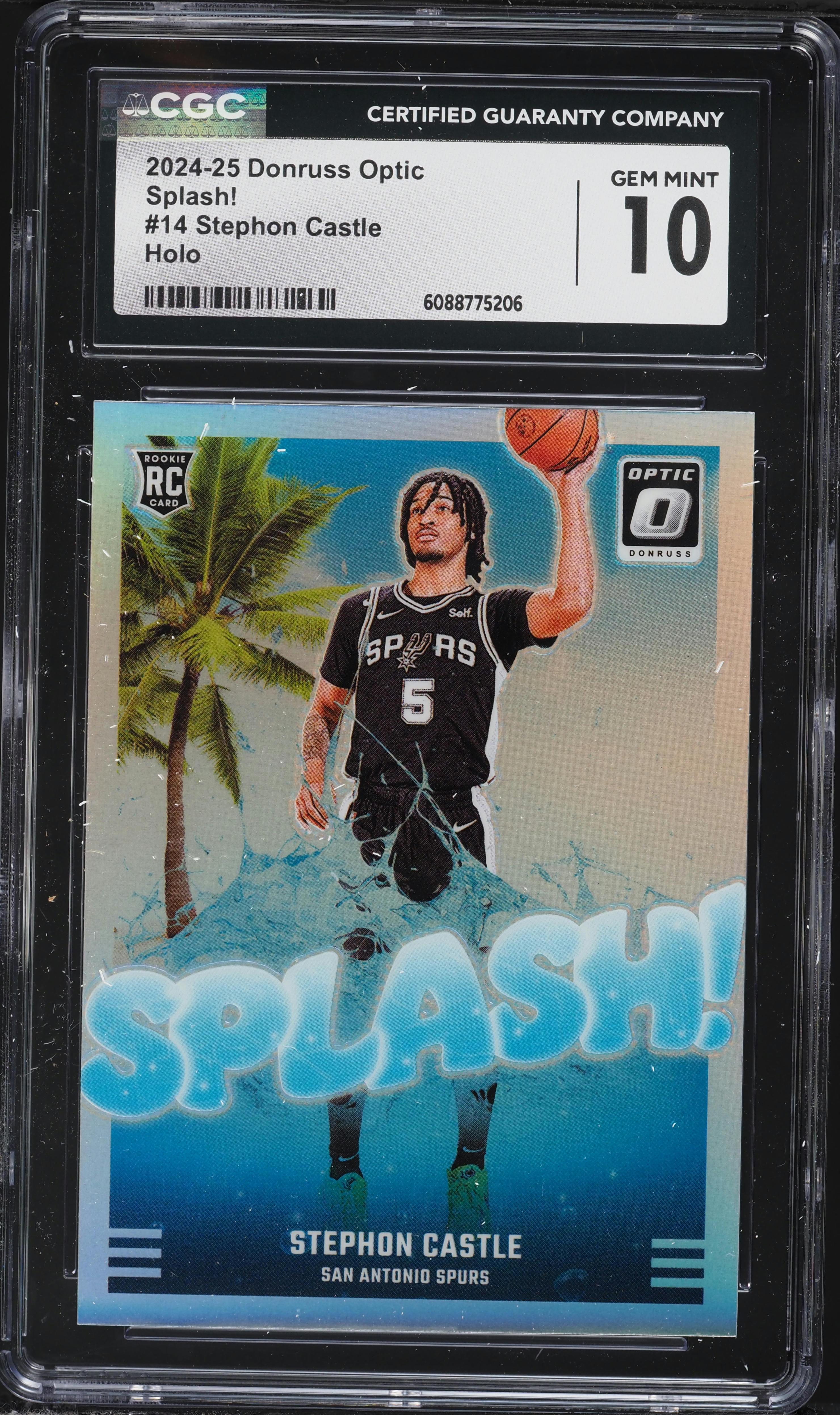 2024 Donruss Optic Splash! Holo Stephon Castle ROOKIE #14 CGC 10 