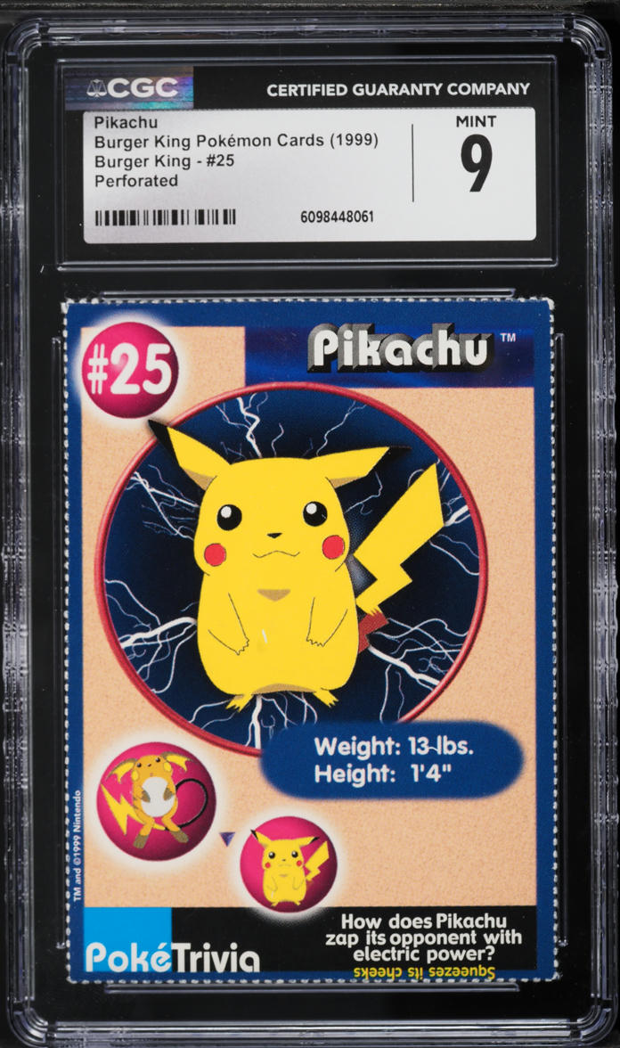 burger king 1999 pokemon cards Poktrivia Promo Original 151 Complete Set 1999 Pokemon Burger King Cards