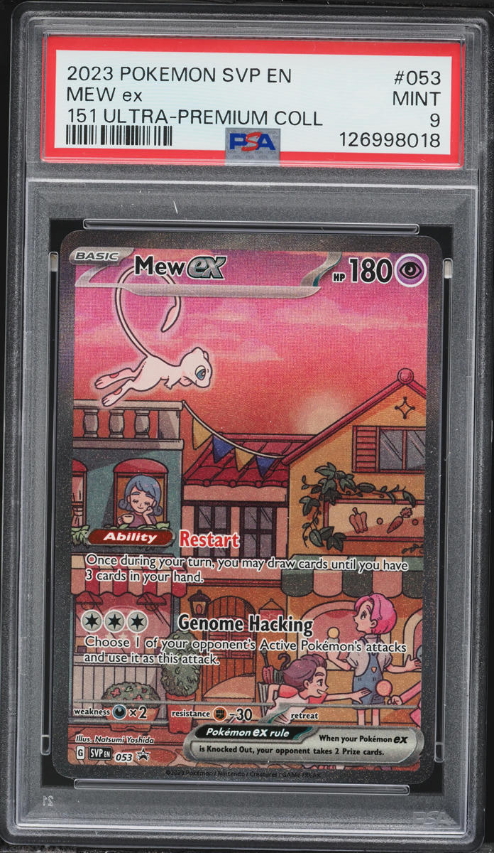 2023 Pokemon SV Black Star Promo 151 Ultra Premium Collection Full Art Mew EX #53 PSA 9 MINT
