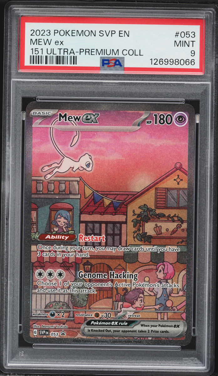 2023 Pokemon SV Black Star Promo 151 Ultra Premium Collection Full Art Mew EX #53 PSA 9 MINT