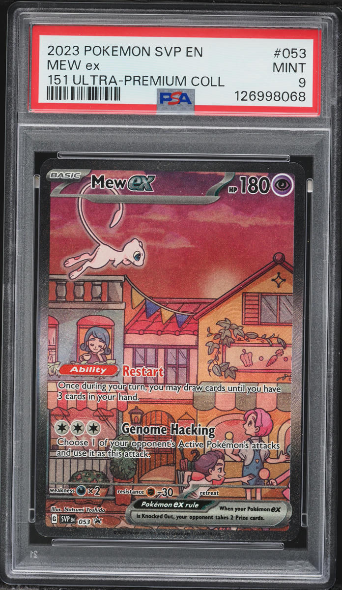2023 Pokemon SV Black Star Promo 151 Ultra Premium Collection Full Art Mew EX #53 PSA 9 MINT