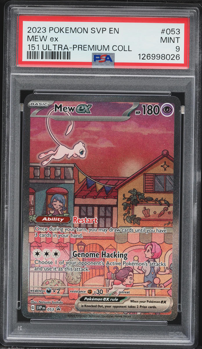 2023 Pokemon SV Black Star Promo 151 Ultra Premium Collection Full Art Mew EX #53 PSA 9 MINT
