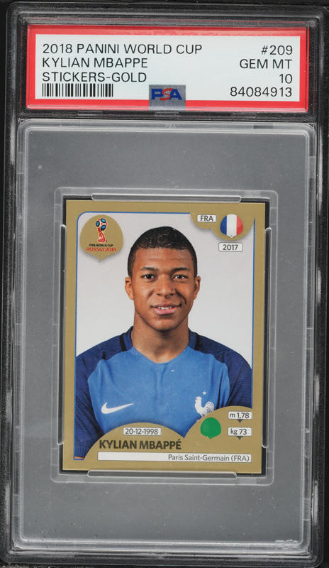 2018 Panini Prizm World Cup Gold Prizms Kylian Mbappe ROOKIE 10/10