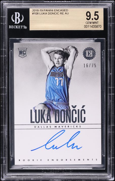 2018 National Treasures Luka Doncic ROOKIE PATCH AUTO /99 #127 BGS