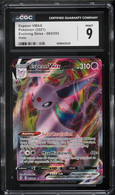 2021 Pokemon Japanese SWSH Eevee Heroes VMAX Espeon VMAX #4 CGC 10