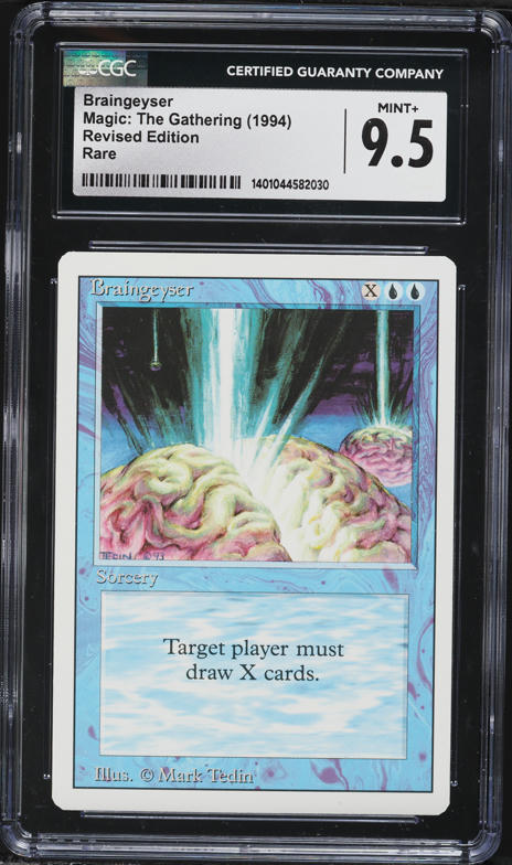 1994 Magic The Gathering MTG Revised Braingeyser CGC 9.5 MINT+ on