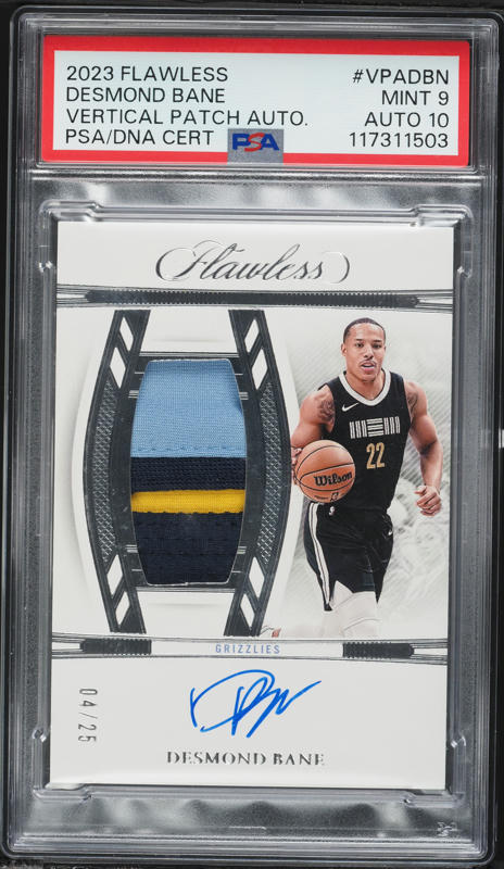 2020 Panini Flux Blue Mojo Prizm Desmond Bane ROOKIE /99 #221 SGC