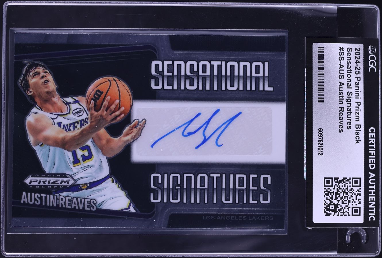 2024 Panini Prizm Black Sensational Austin Reaves AUTO #SS-AUS CGC 