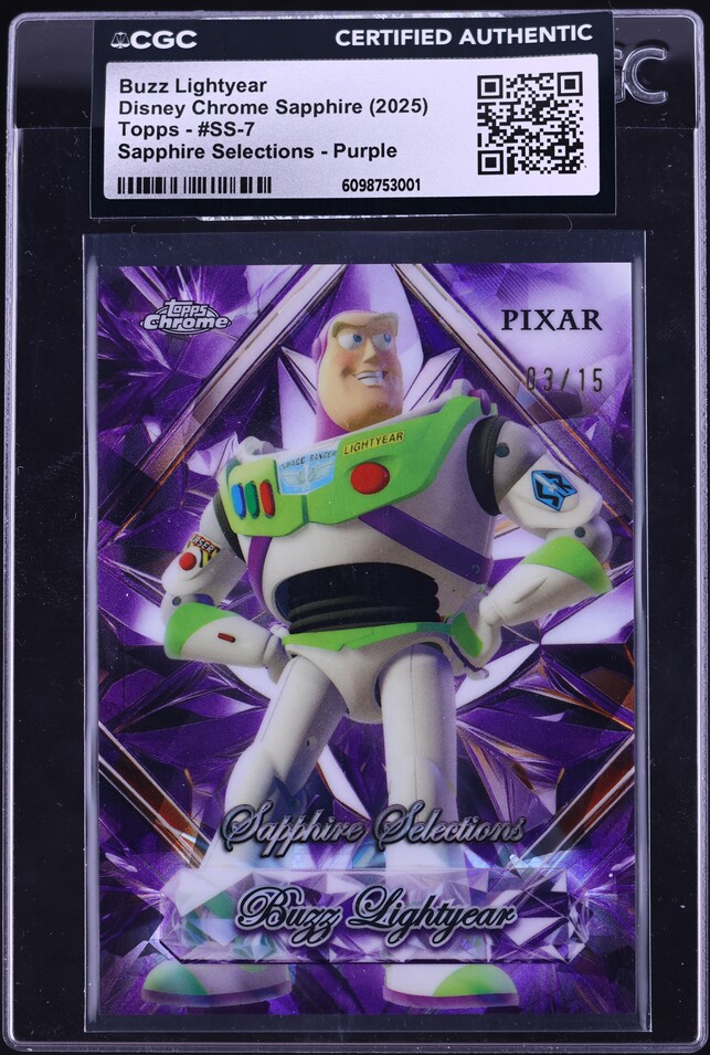 2023 Topps Chrome Disney 100 Buzz Lightyear #61 CGC 10 GEM MINT on