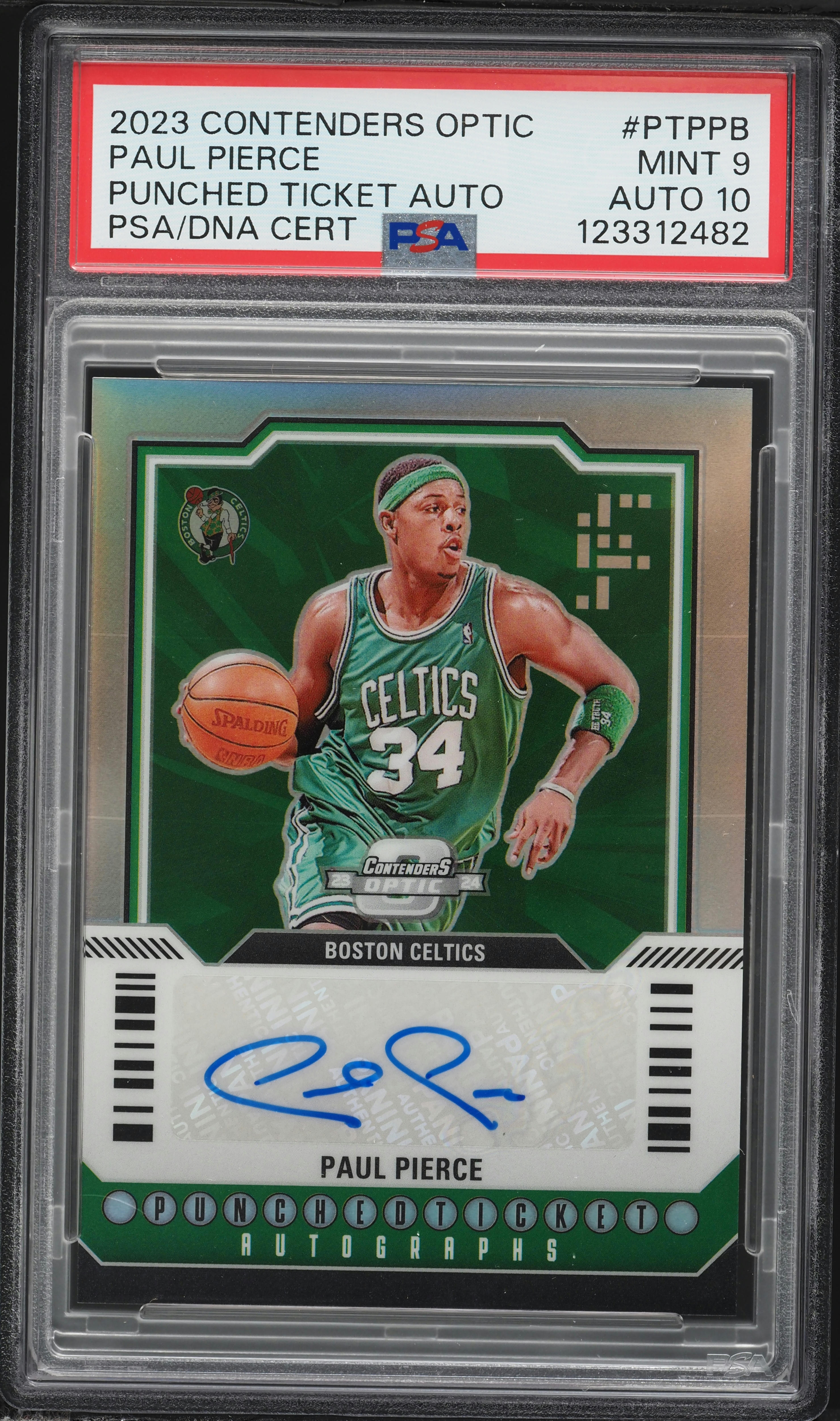 2023 Panini Contenders Optic Punched Ticket Paul Pierce AUTO DNA