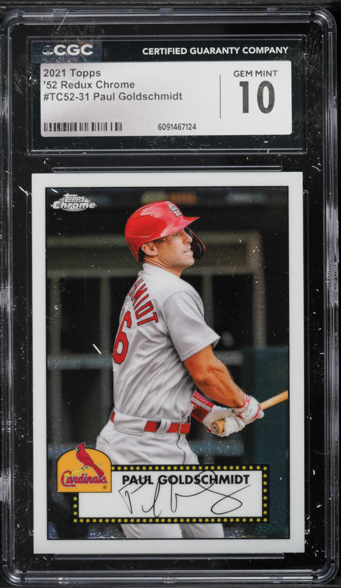 2021 Topps Chrome '52 Redux Paul Goldschmidt #TC52-31 CGC 10 GEM MINT
