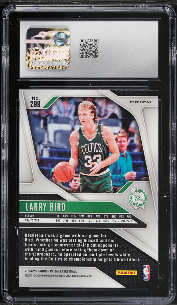 2024 Panini Prizm Pulsar Larry Bird #299 CGC 10 GEM MINT on
