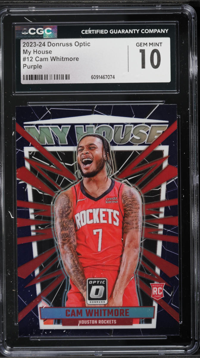 2023 Donruss Optic My House Purple Cam Whitmore ROOKIE #12 CGC 10 GEM MINT