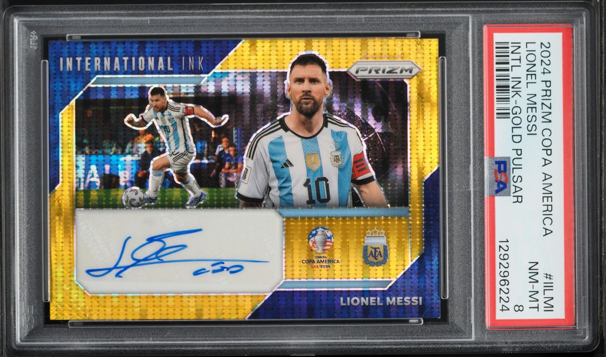 Carte Lionel Messi Panini Instant Copa América #43 PSA 10 GEM MT - Trophy Lift - Édition Limitée 2024