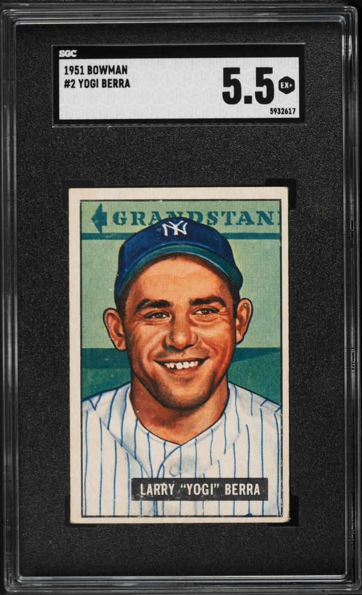 1951 Bowman Yog Berra #2 SGC 5.5 EX+