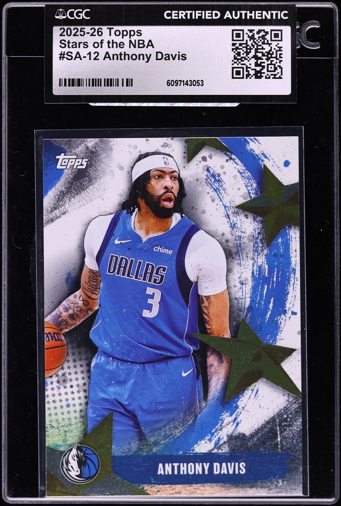 2025 Topps Stars Of The NBA Anthony Davis #SA-12 CGC AUTH