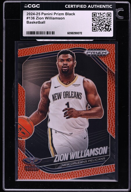 2024 Panini Prizm Black Signatures Zion Williamson AUTO 1/1 #SIG