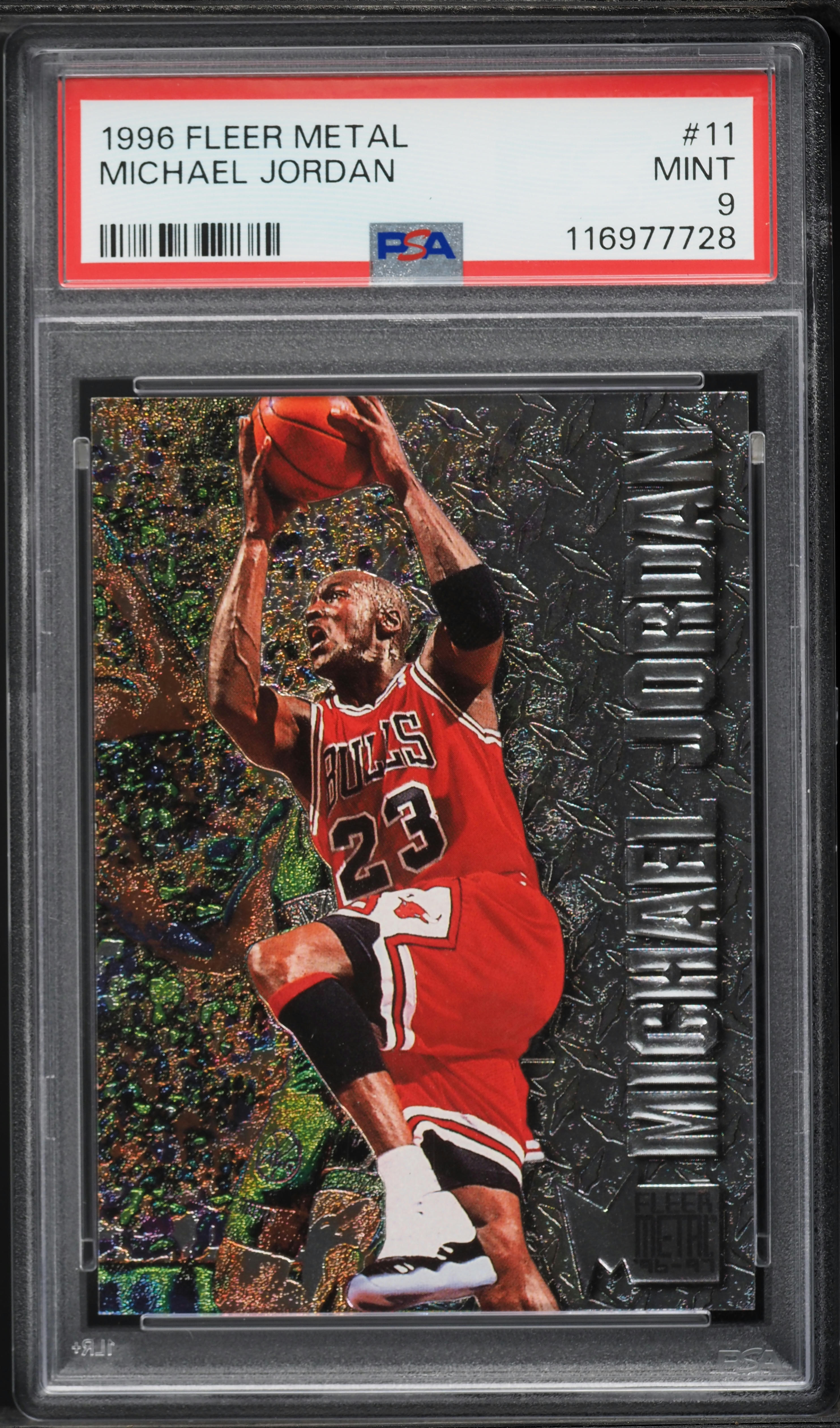 1996 Metal Basketball Michael Jordan #11 PSA 9 MINT on Fanatics