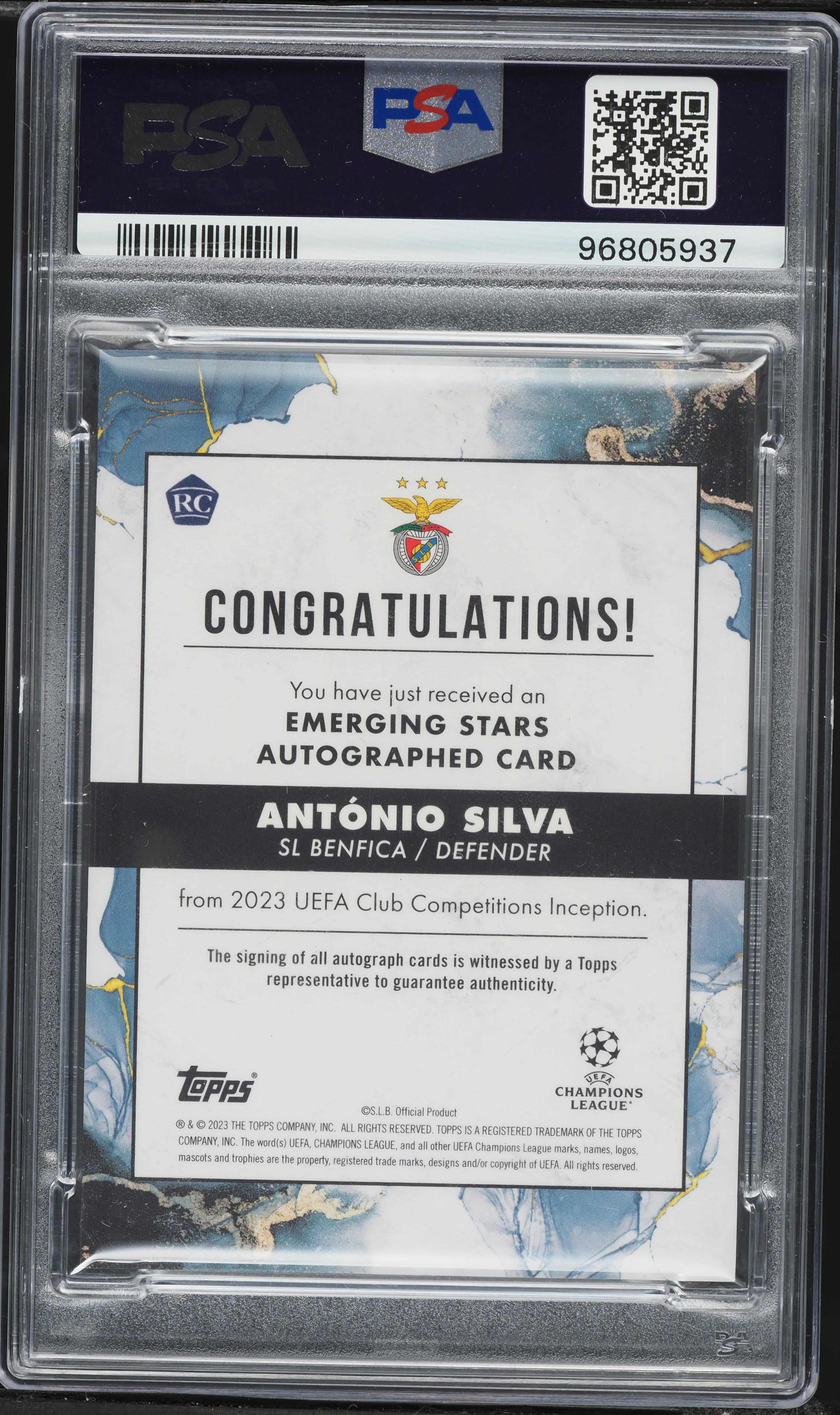 2022 Topps Inception UEFA Club Competitions Emerging Stars Antonio 