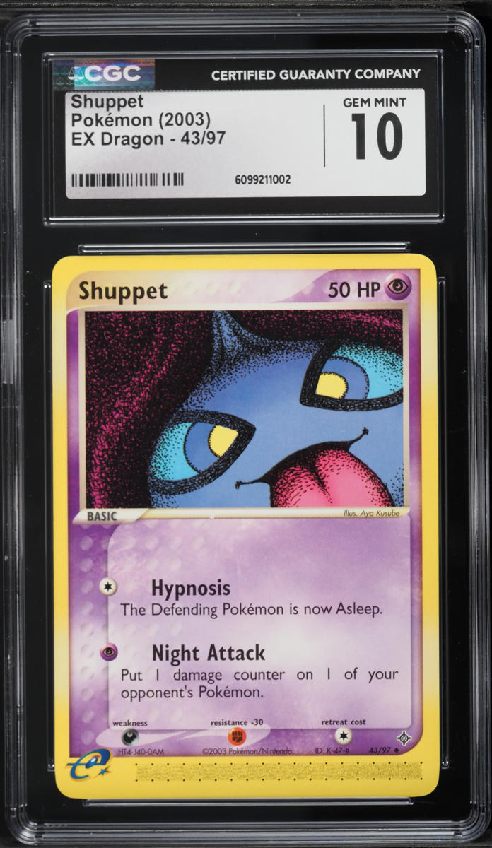2003 Pokemon EX Dragon Shuppet #43 CGC 10 GEM MINT