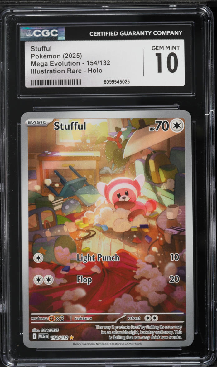 2025 Pokemon Mega Evolution IR Stufful #154 CGC 10 GEM MINT on Fanatics Collect 2025 Pokemon Mega Evolution IR Stufful #154 CGC 10 GEM MINT on Fanatics Collect