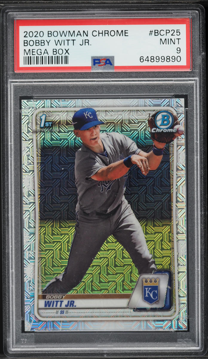 2020 Bowman Chrome Mega Box Bobby Witt Jr. PROSPECT #BCP-25 PSA 9 MINT