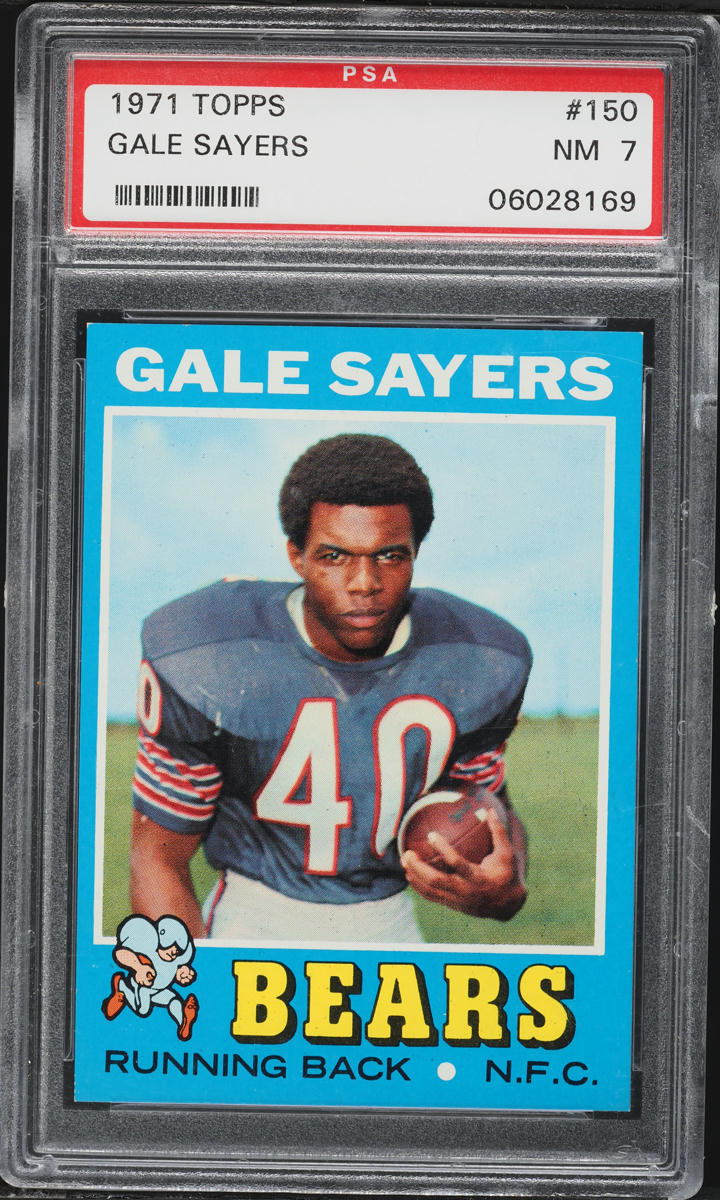 1971 Topps Football Gale Sayers #150 PSA 7 NRMT