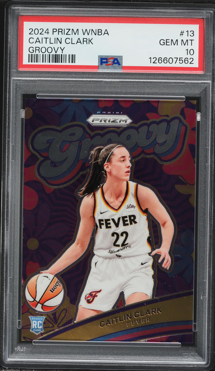 2024 Panini Prizm WNBA Groovy Caitlin Clark ROOKIE #13 PSA 10 GEM MINT