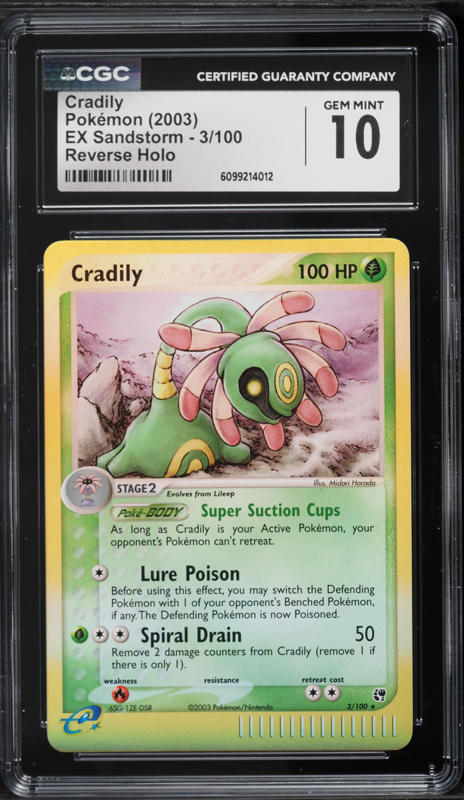 pokemon cradily card Lileep & Advanced Action JAB Games13 Holo Rare Card Type Pokemon Single Card EX LEGEND