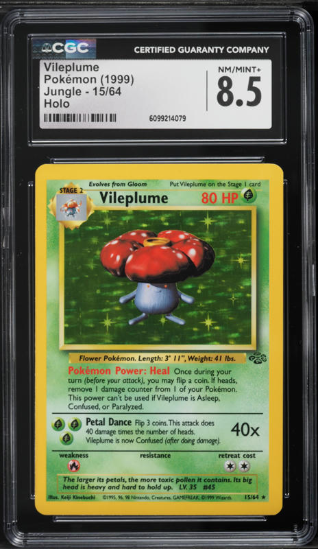 vileplume holographic pokemon card Vileplume (17/110) (Delta Species) (Stamped) [EX: Holon Phantoms] main image 1
