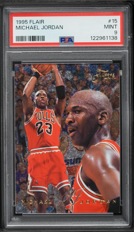 1995 Flair Basketball Michael Jordan #15 PSA 9 MINT on Fanatics