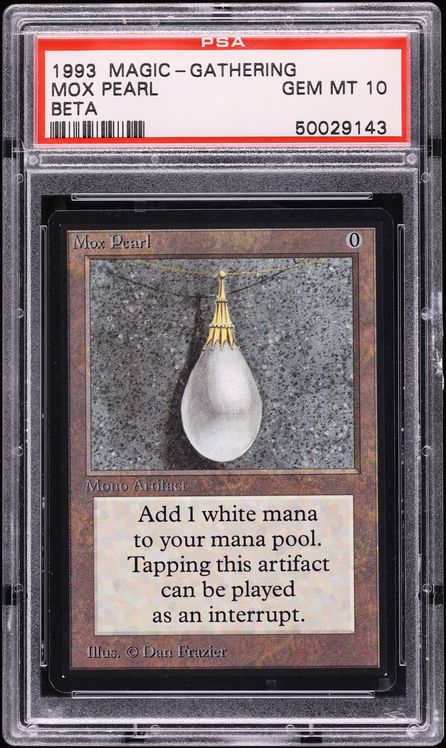 1993 Magic The Gathering MTG Beta Mox Pearl PSA 10 GEM MINT