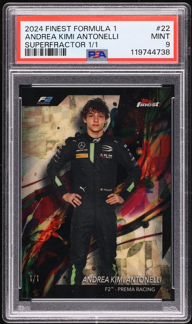 2024 Finest Formula 1 Superfractor Andrea Kimi Antonelli ROOKIE 1