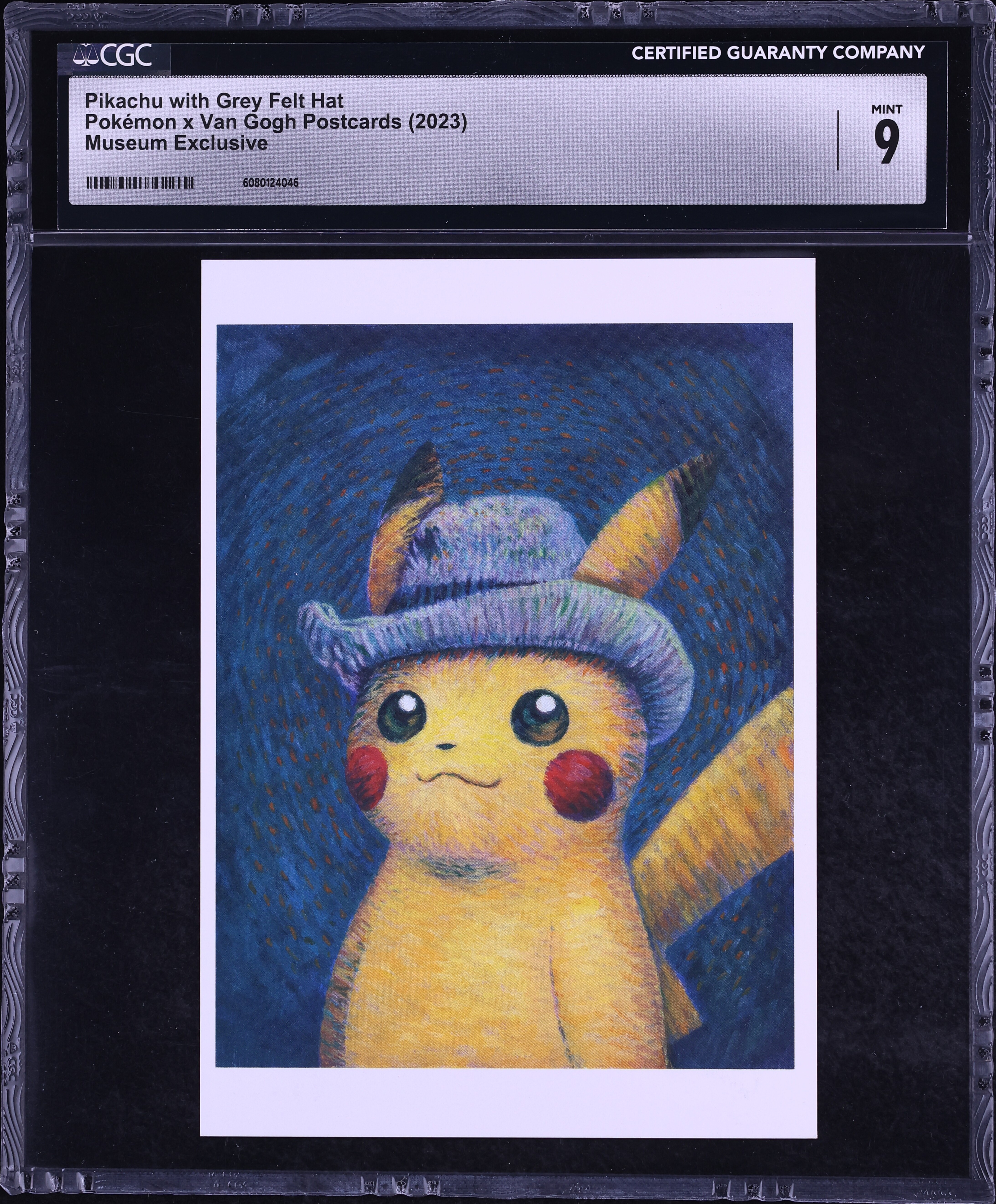 2023 Pokemon Van Gogh Postcards Museum Exclusive Pikachu With Grey