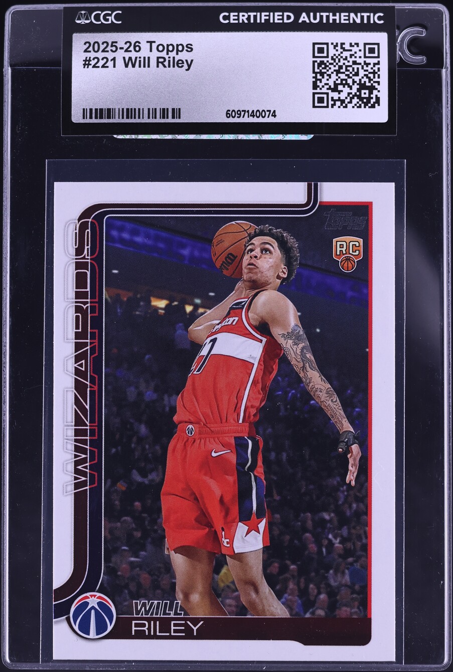 2025 Topps Will Riley ROOKIE #221 CGC AUTH