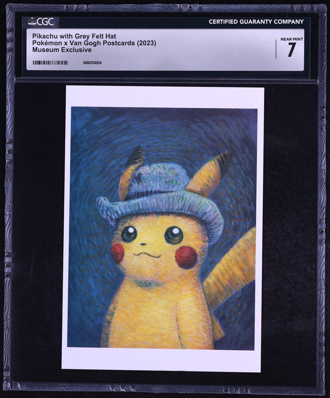 2023 Pokemon Van Gogh Postcards Museum Exclusive Pikachu With Grey