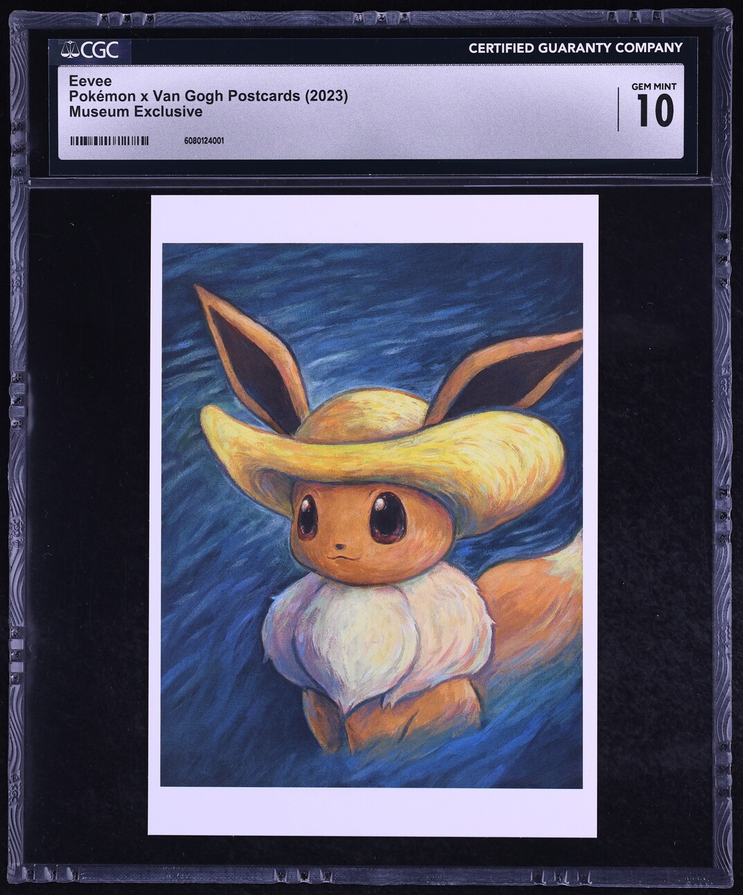 2023 Pokemon Van Gogh Postcards Museum Exclusive Eevee CGC 10 GEM