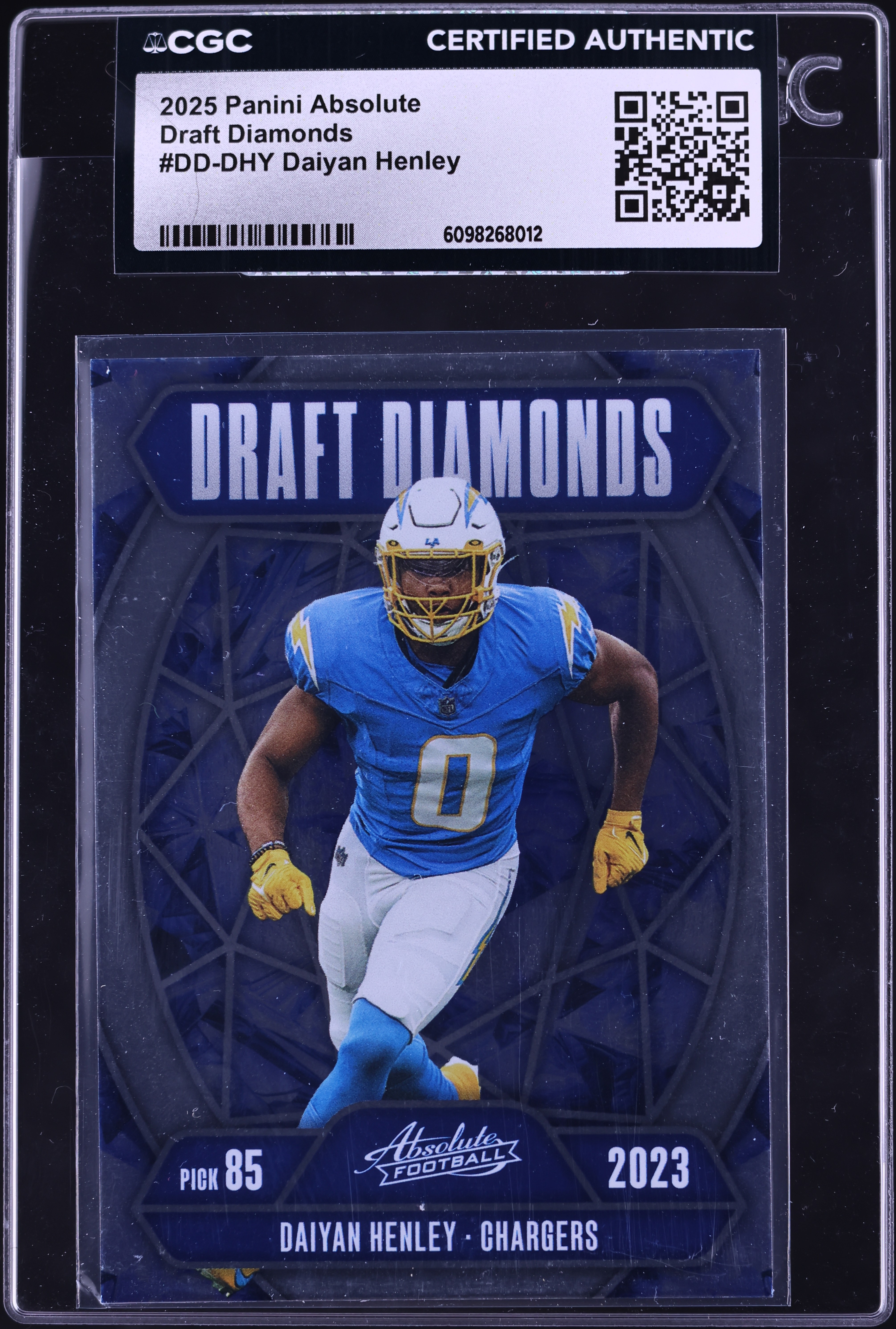 2025 Absolute Draft Diamonds Daiyan Henley #DD-DHY CGC AUTH on