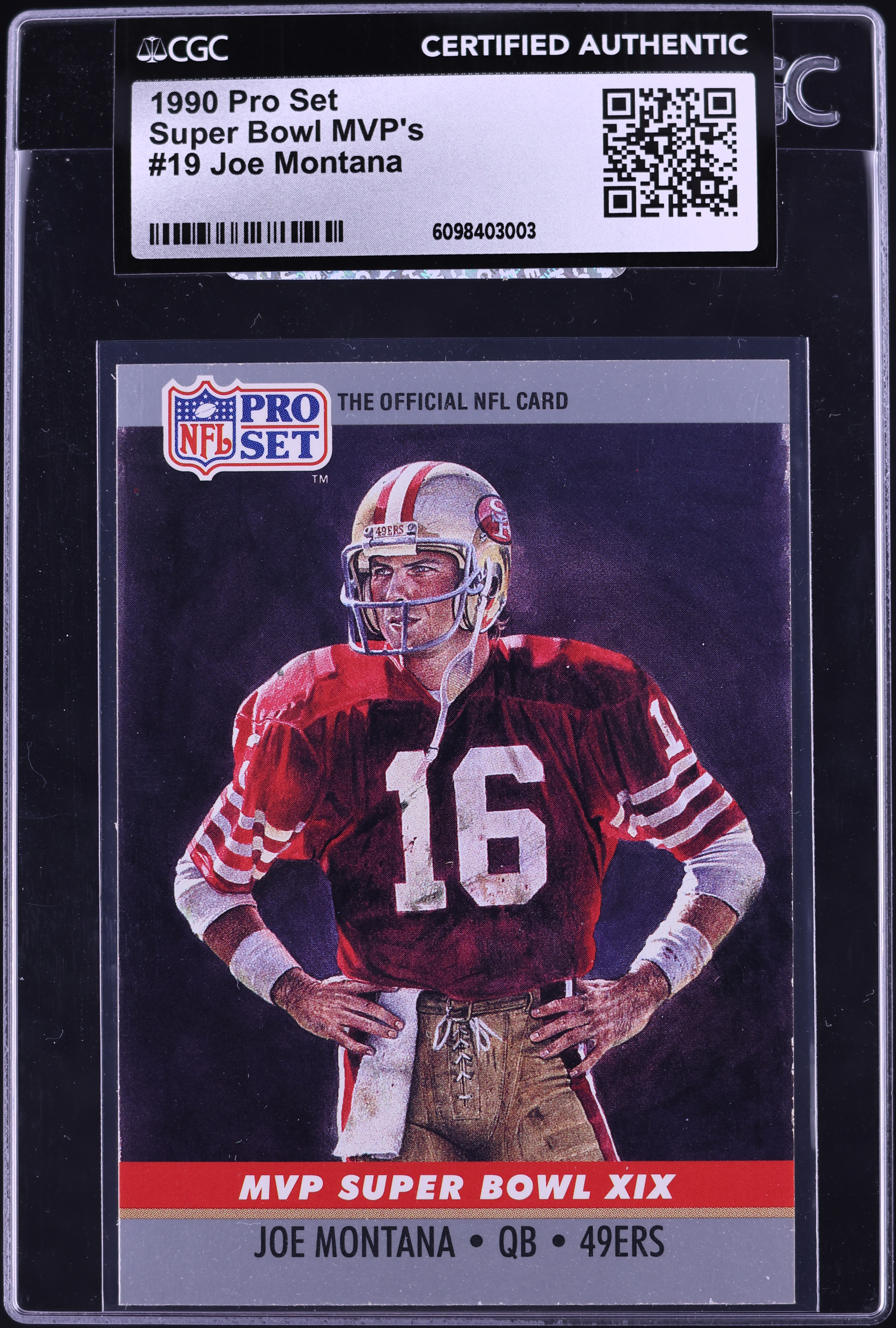 1990 Pro Set Super Bowl MVP