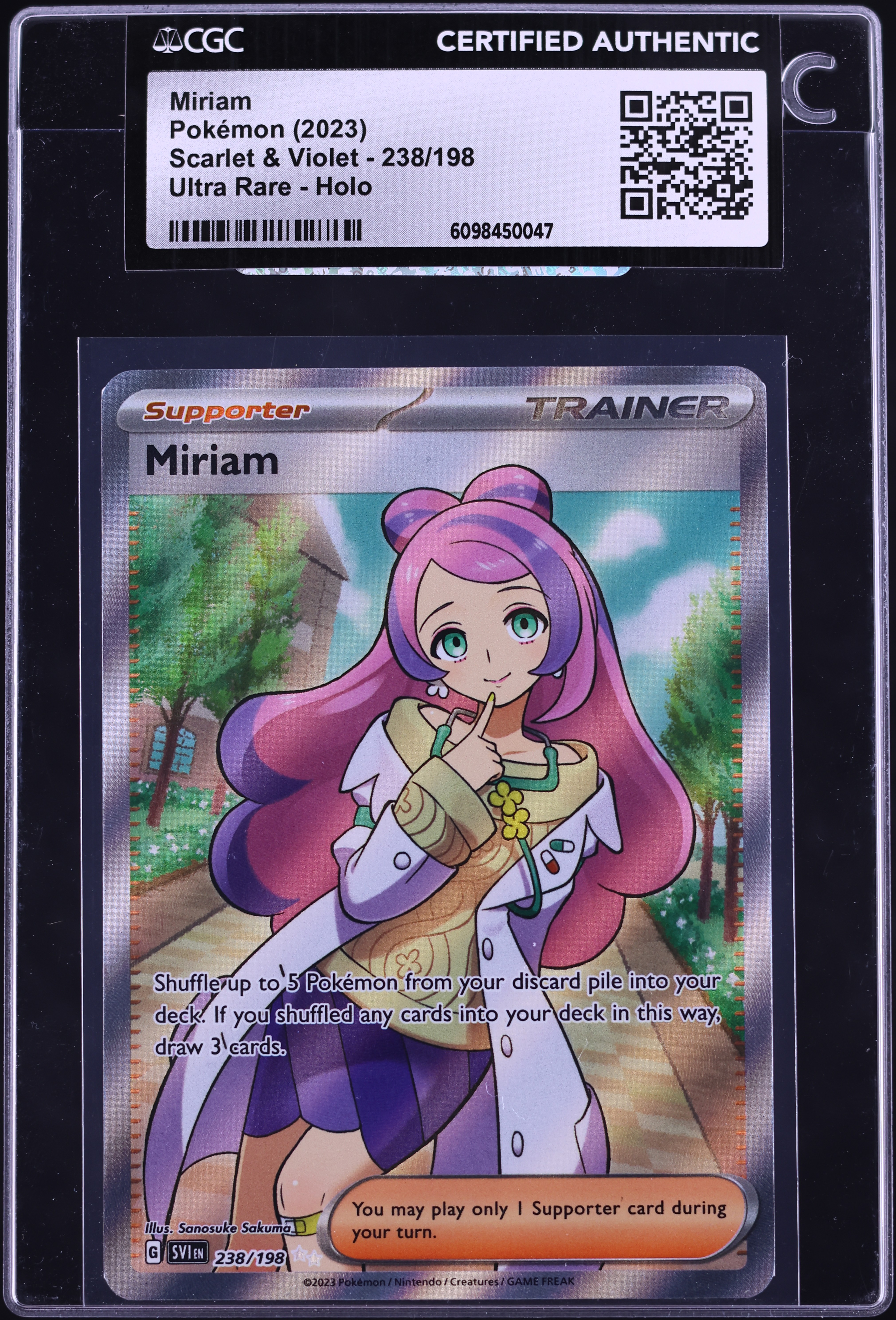 miriam pokemon card 238/198 Full Art Scarlet & Violet Commemorate your favorite tabletop game with this Miriam 2023 Pokemon Scarlet Tarjeta Pokemon Miriam 238/198 Fasr