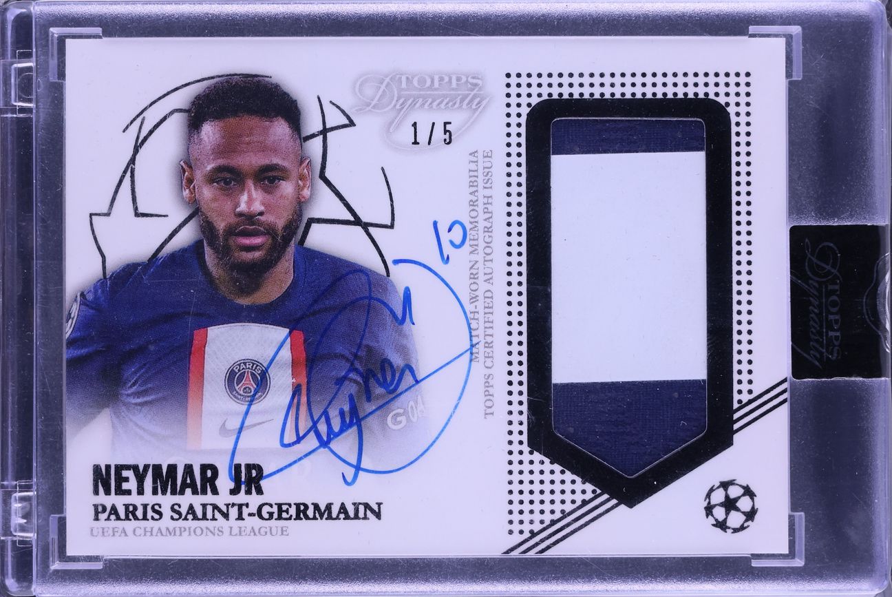 2022 Topps Dynasty UEFA Champions League Black Neymar Jr. PATCH 