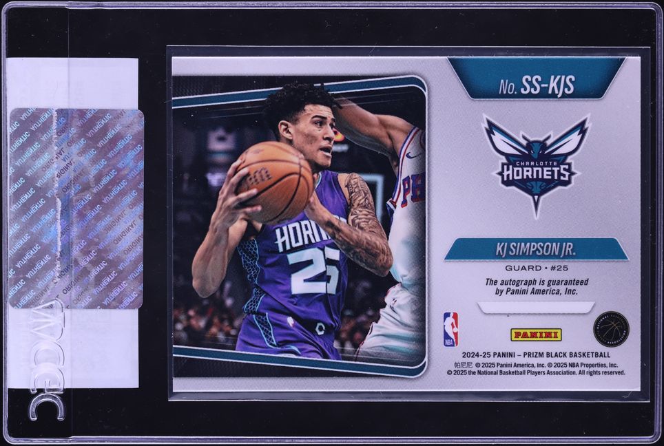2024 Panini Prizm Black Sensational Signatures KJ Simpson Jr