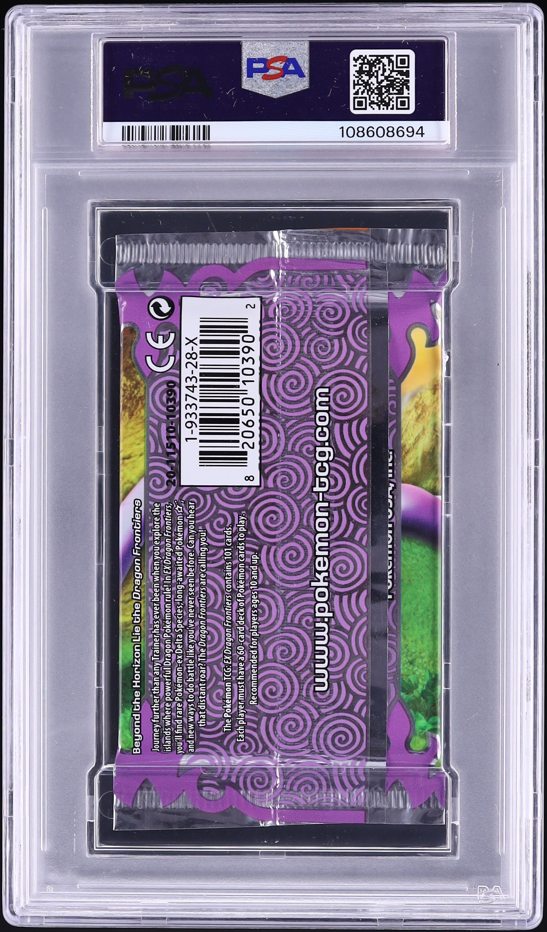 2006 Pokemon EX Dragon Frontiers Foil Pack Nidoking & Arbok PSA 10