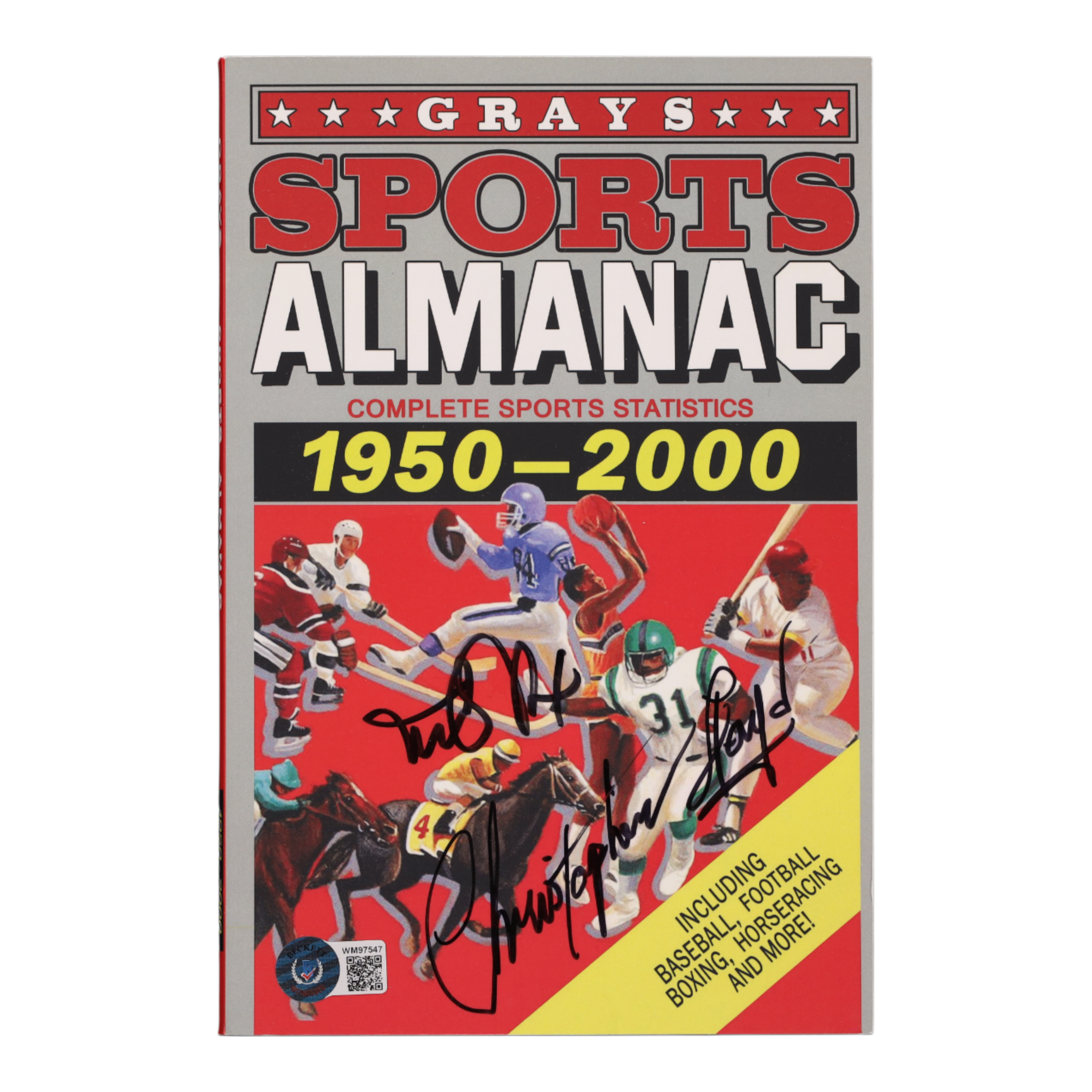 Michael J. Fox Christopher Lloyd Signed Autographed Grays Sports